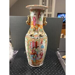 Chinese Rose Famille Vase - as is